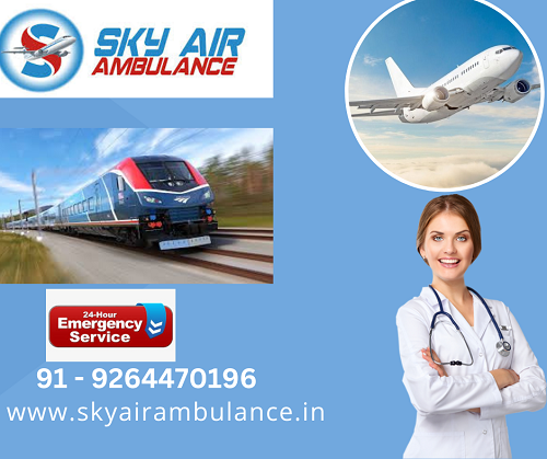 Select Sky Train Ambulance Service in Kolkata To Relocating Critical Patients Comfortably