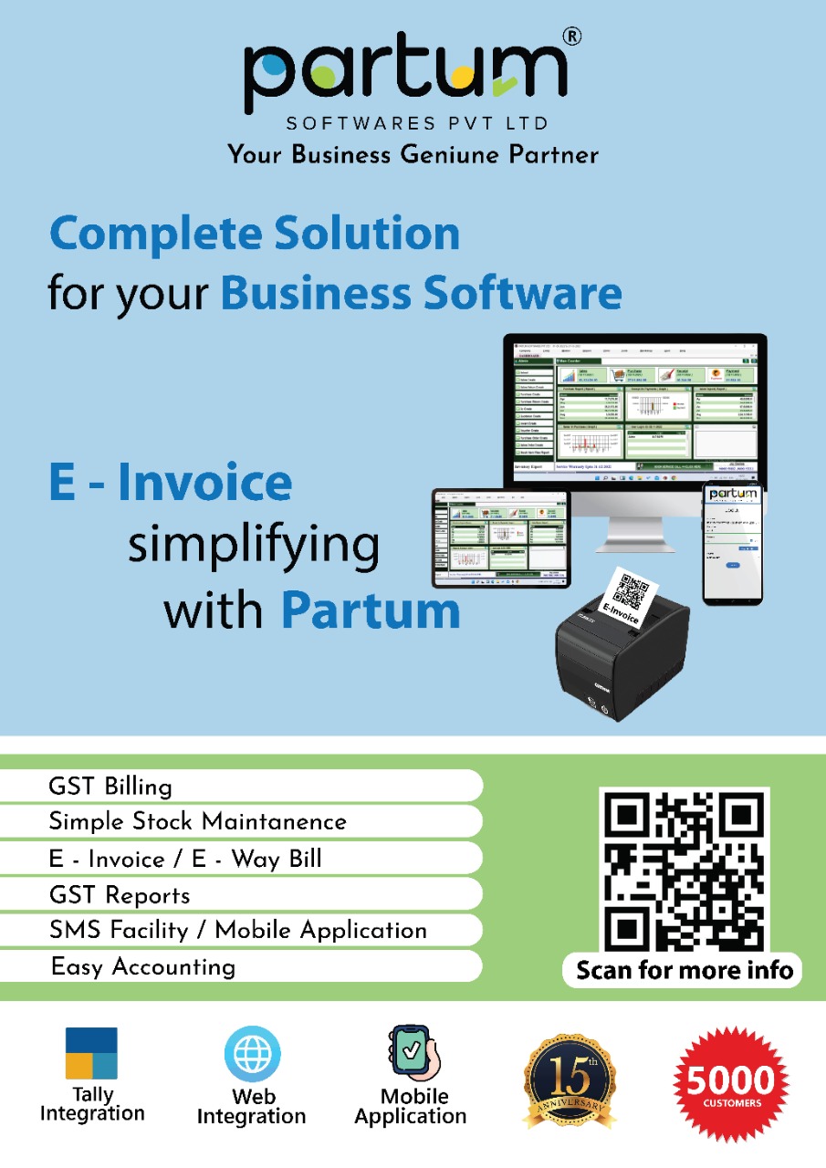 GST Billing Software in Trichy - Partum Softwares