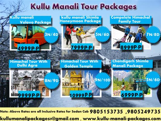 kullu manali pckages