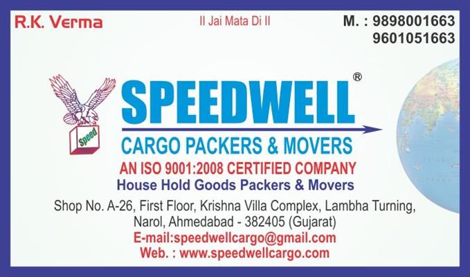 speedwell cargo packers and movers