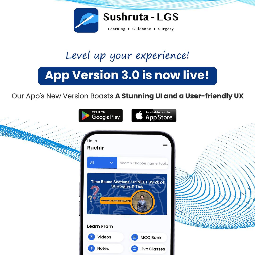 best online coaching app for neet ss surgery | sushruta lgs | education in vadodara